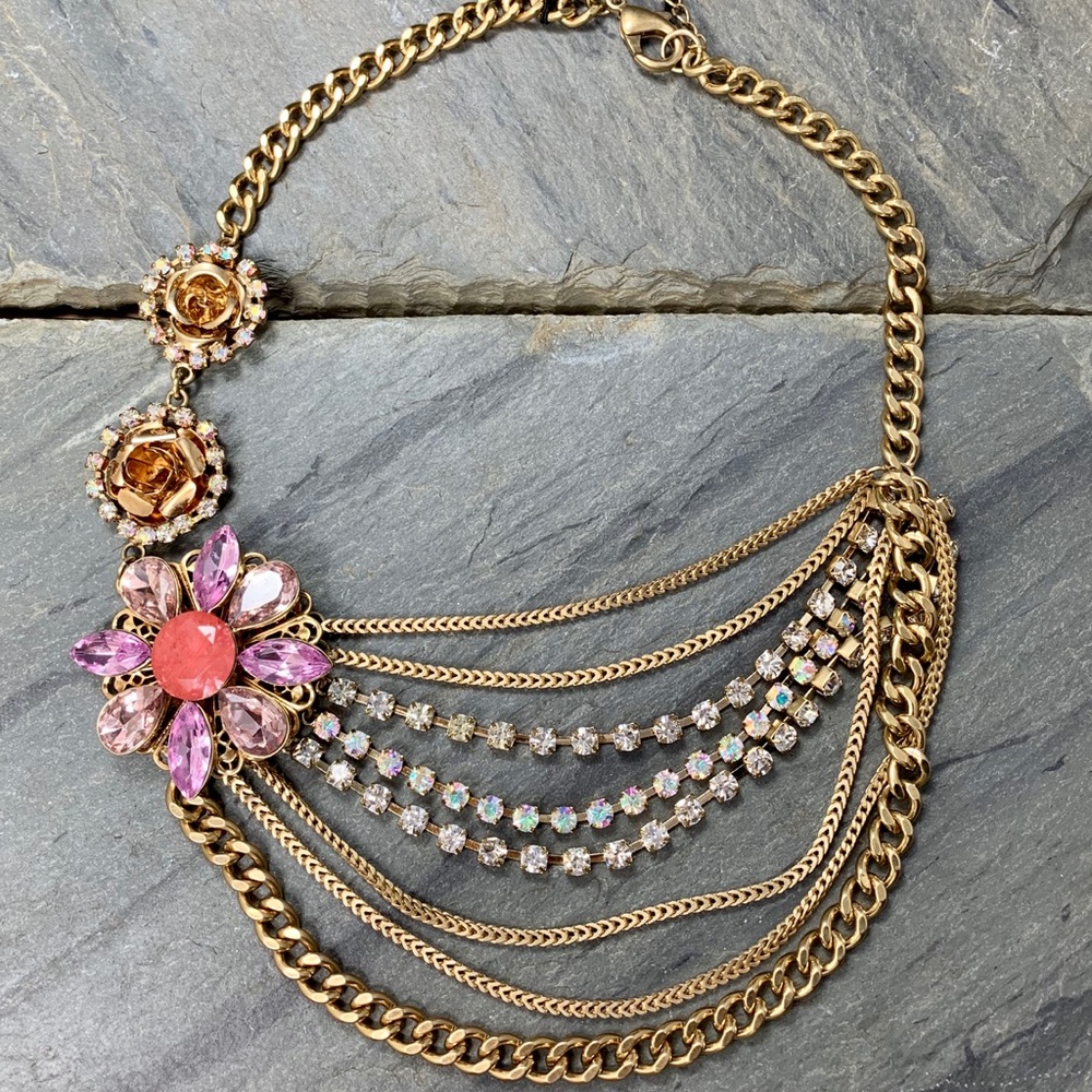 Allen Schwartz Necklce/Floral/MultiColor/Chic/F4-9